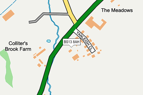 BS13 8AH map - OS OpenMap – Local (Ordnance Survey) BS13 8AH map - OS OpenMap – Local (Ordnance Survey)