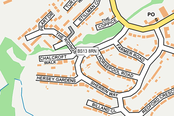 BS13 8RN map - OS OpenMap – Local (Ordnance Survey) BS13 8RN map - OS OpenMap – Local (Ordnance Survey)