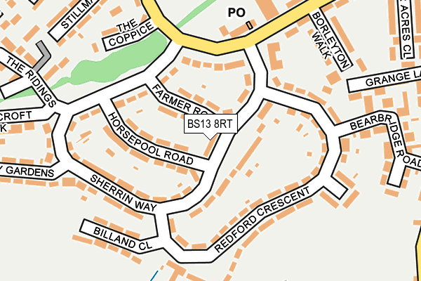 BS13 8RT map - OS OpenMap – Local (Ordnance Survey) BS13 8RT map - OS OpenMap – Local (Ordnance Survey)
