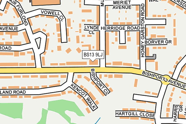 BS13 9LJ map - OS OpenMap – Local (Ordnance Survey) BS13 9LJ map - OS OpenMap – Local (Ordnance Survey)