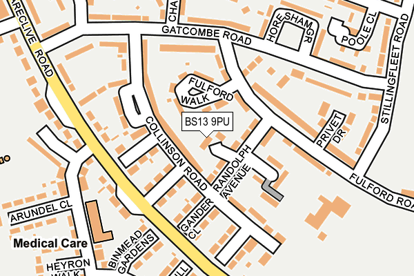 BS13 9PU map - OS OpenMap – Local (Ordnance Survey) BS13 9PU map - OS OpenMap – Local (Ordnance Survey)