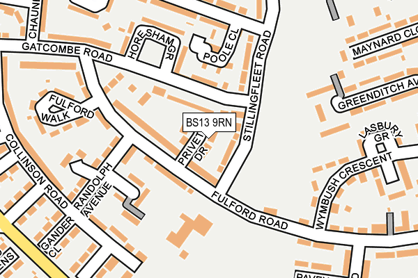 BS13 9RN map - OS OpenMap – Local (Ordnance Survey) BS13 9RN map - OS OpenMap – Local (Ordnance Survey)