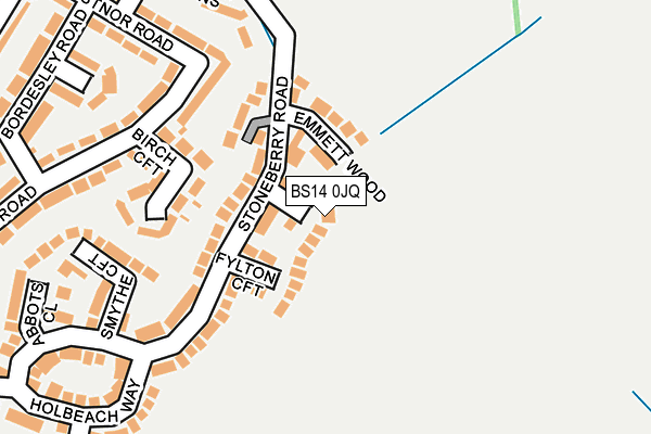 BS14 0JQ map - OS OpenMap – Local (Ordnance Survey) BS14 0JQ map - OS OpenMap – Local (Ordnance Survey)