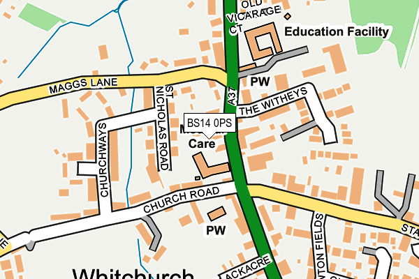BS14 0PS map - OS OpenMap – Local (Ordnance Survey) BS14 0PS map - OS OpenMap – Local (Ordnance Survey)
