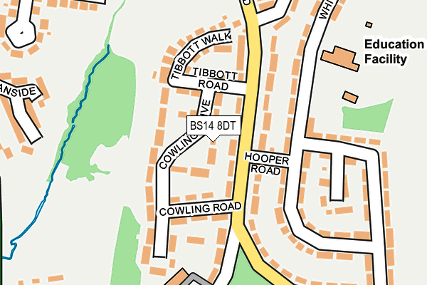 BS14 8DT map - OS OpenMap – Local (Ordnance Survey) BS14 8DT map - OS OpenMap – Local (Ordnance Survey)