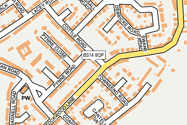 BS14 8QP map - OS OpenMap – Local (Ordnance Survey) BS14 8QP map - OS OpenMap – Local (Ordnance Survey)