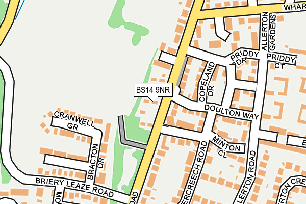 BS14 9NR map - OS OpenMap – Local (Ordnance Survey) BS14 9NR map - OS OpenMap – Local (Ordnance Survey)