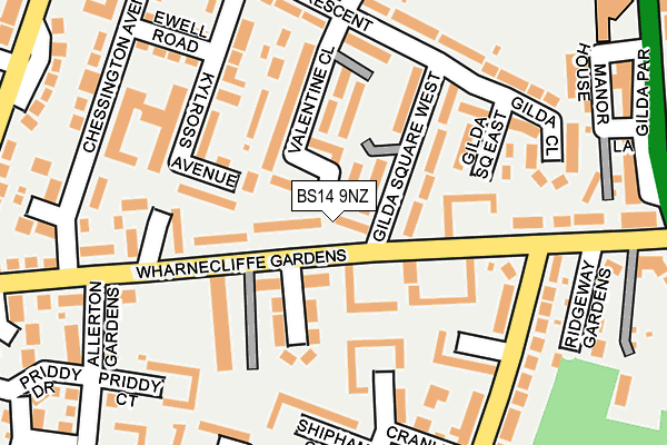 BS14 9NZ map - OS OpenMap – Local (Ordnance Survey) BS14 9NZ map - OS OpenMap – Local (Ordnance Survey)