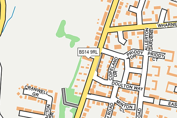 BS14 9RL map - OS OpenMap – Local (Ordnance Survey) BS14 9RL map - OS OpenMap – Local (Ordnance Survey)