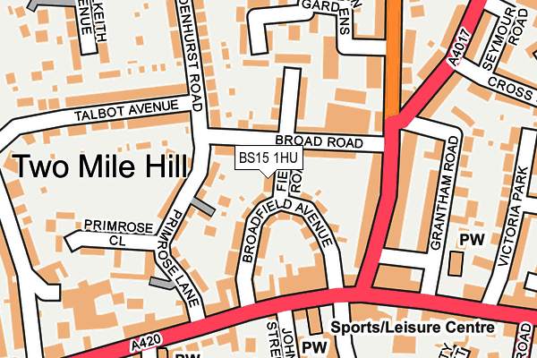BS15 1HU map - OS OpenMap – Local (Ordnance Survey) BS15 1HU map - OS OpenMap – Local (Ordnance Survey)
