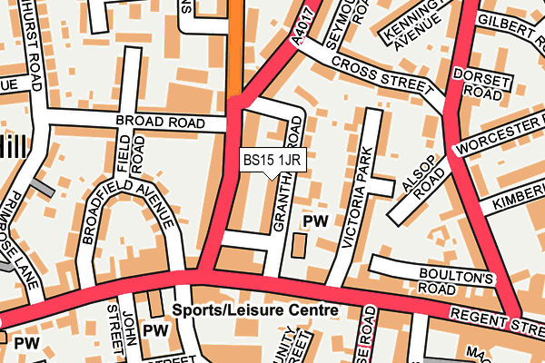 BS15 1JR map - OS OpenMap – Local (Ordnance Survey) BS15 1JR map - OS OpenMap – Local (Ordnance Survey)