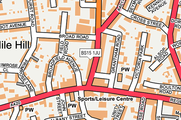 BS15 1JU map - OS OpenMap – Local (Ordnance Survey) BS15 1JU map - OS OpenMap – Local (Ordnance Survey)