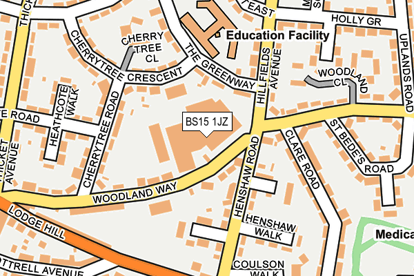 BS15 1JZ map - OS OpenMap – Local (Ordnance Survey) BS15 1JZ map - OS OpenMap – Local (Ordnance Survey)