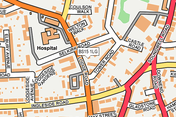 BS15 1LG map - OS OpenMap – Local (Ordnance Survey) BS15 1LG map - OS OpenMap – Local (Ordnance Survey)