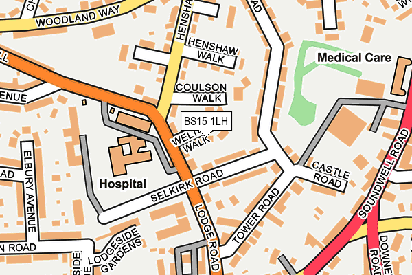 BS15 1LH map - OS OpenMap – Local (Ordnance Survey) BS15 1LH map - OS OpenMap – Local (Ordnance Survey)