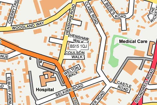 BS15 1QJ map - OS OpenMap – Local (Ordnance Survey) BS15 1QJ map - OS OpenMap – Local (Ordnance Survey)