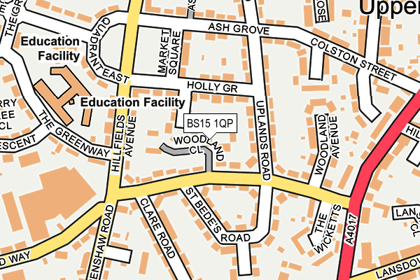 BS15 1QP map - OS OpenMap – Local (Ordnance Survey) BS15 1QP map - OS OpenMap – Local (Ordnance Survey)