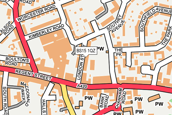 BS15 1QZ map - OS OpenMap – Local (Ordnance Survey) BS15 1QZ map - OS OpenMap – Local (Ordnance Survey)