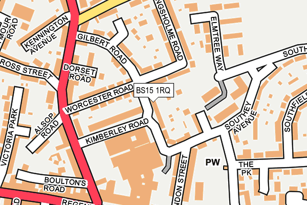 BS15 1RQ map - OS OpenMap – Local (Ordnance Survey) BS15 1RQ map - OS OpenMap – Local (Ordnance Survey)
