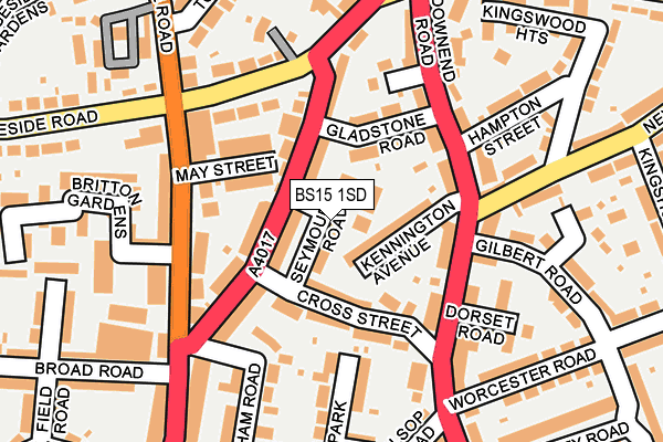 BS15 1SD map - OS OpenMap – Local (Ordnance Survey) BS15 1SD map - OS OpenMap – Local (Ordnance Survey)