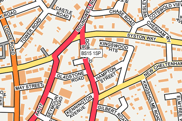 BS15 1SP map - OS OpenMap – Local (Ordnance Survey) BS15 1SP map - OS OpenMap – Local (Ordnance Survey)