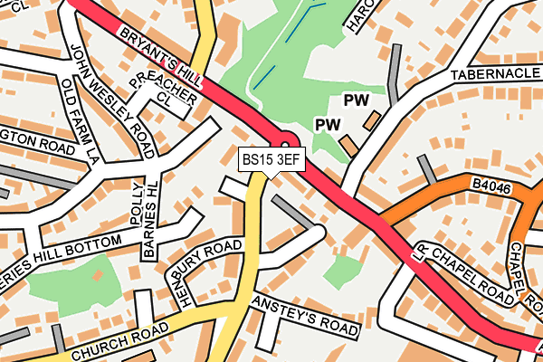 BS15 3EF map - OS OpenMap – Local (Ordnance Survey) BS15 3EF map - OS OpenMap – Local (Ordnance Survey)