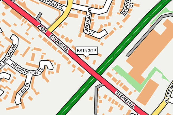 BS15 3GP map - OS OpenMap – Local (Ordnance Survey) BS15 3GP map - OS OpenMap – Local (Ordnance Survey)