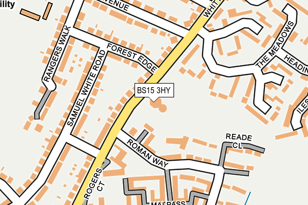 BS15 3HY map - OS OpenMap – Local (Ordnance Survey) BS15 3HY map - OS OpenMap – Local (Ordnance Survey)