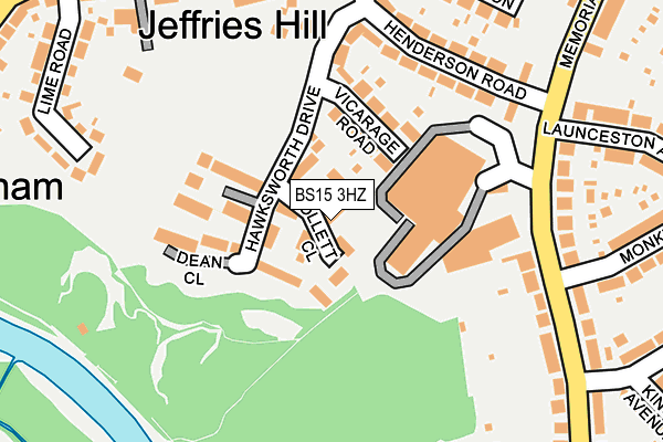 BS15 3HZ map - OS OpenMap – Local (Ordnance Survey) BS15 3HZ map - OS OpenMap – Local (Ordnance Survey)
