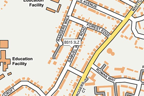 BS15 3LZ map - OS OpenMap – Local (Ordnance Survey) BS15 3LZ map - OS OpenMap – Local (Ordnance Survey)