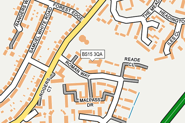 BS15 3QA map - OS OpenMap – Local (Ordnance Survey) BS15 3QA map - OS OpenMap – Local (Ordnance Survey)