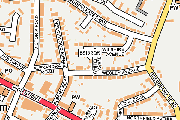 BS15 3QR map - OS OpenMap – Local (Ordnance Survey) BS15 3QR map - OS OpenMap – Local (Ordnance Survey)