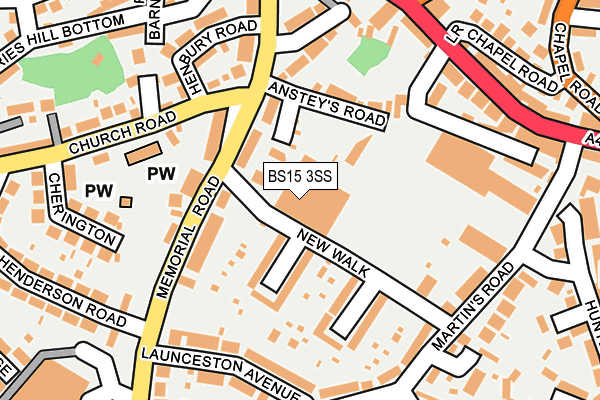 BS15 3SS map - OS OpenMap – Local (Ordnance Survey) BS15 3SS map - OS OpenMap – Local (Ordnance Survey)