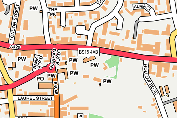 BS15 4AB map - OS OpenMap – Local (Ordnance Survey) BS15 4AB map - OS OpenMap – Local (Ordnance Survey)