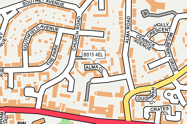 BS15 4EL map - OS OpenMap – Local (Ordnance Survey) BS15 4EL map - OS OpenMap – Local (Ordnance Survey)