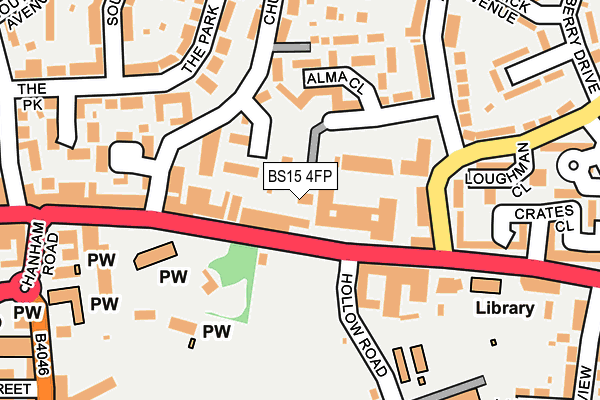 BS15 4FP map - OS OpenMap – Local (Ordnance Survey) BS15 4FP map - OS OpenMap – Local (Ordnance Survey)