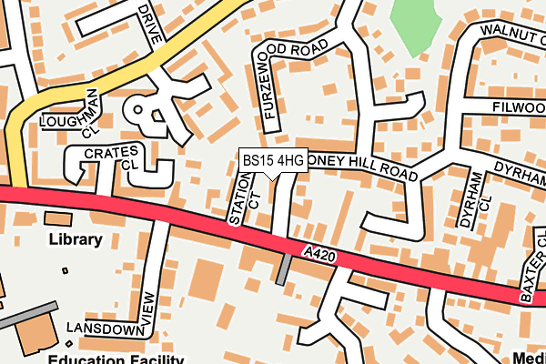 BS15 4HG map - OS OpenMap – Local (Ordnance Survey) BS15 4HG map - OS OpenMap – Local (Ordnance Survey)