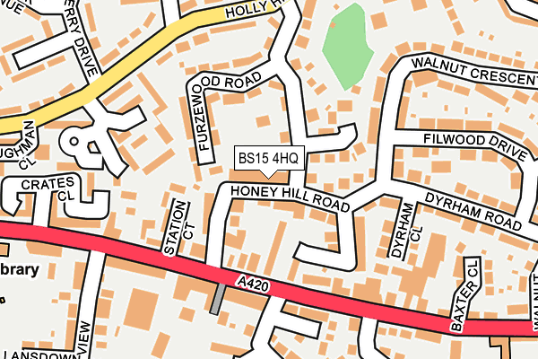 BS15 4HQ map - OS OpenMap – Local (Ordnance Survey) BS15 4HQ map - OS OpenMap – Local (Ordnance Survey)