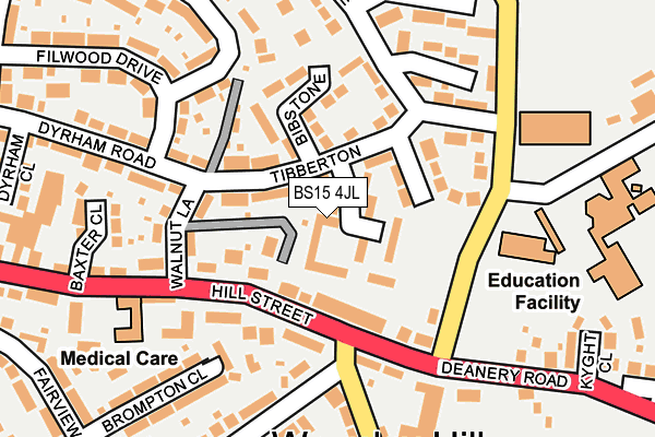 BS15 4JL map - OS OpenMap – Local (Ordnance Survey) BS15 4JL map - OS OpenMap – Local (Ordnance Survey)