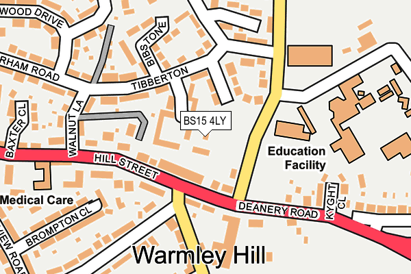 BS15 4LY map - OS OpenMap – Local (Ordnance Survey) BS15 4LY map - OS OpenMap – Local (Ordnance Survey)