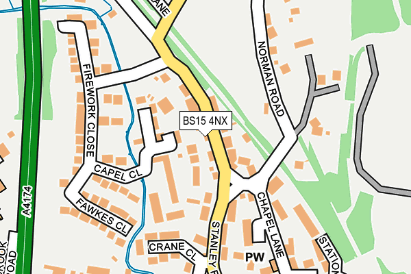 BS15 4NX map - OS OpenMap – Local (Ordnance Survey) BS15 4NX map - OS OpenMap – Local (Ordnance Survey)