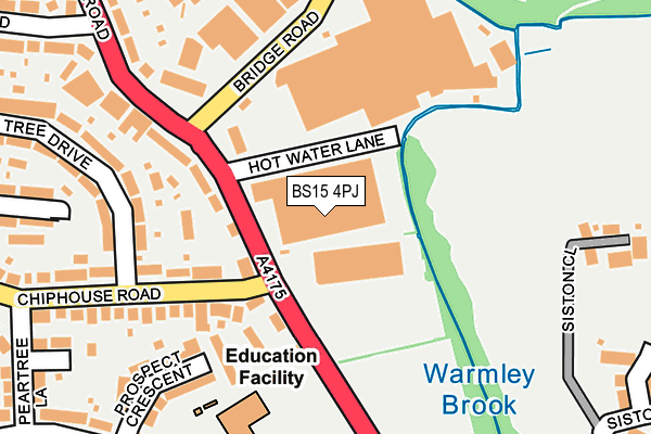 BS15 4PJ map - OS OpenMap – Local (Ordnance Survey) BS15 4PJ map - OS OpenMap – Local (Ordnance Survey)