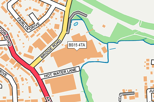 BS15 4TA map - OS OpenMap – Local (Ordnance Survey) BS15 4TA map - OS OpenMap – Local (Ordnance Survey)