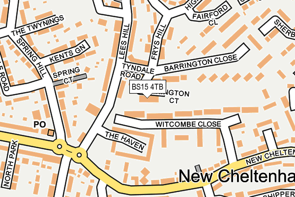 BS15 4TB map - OS OpenMap – Local (Ordnance Survey) BS15 4TB map - OS OpenMap – Local (Ordnance Survey)