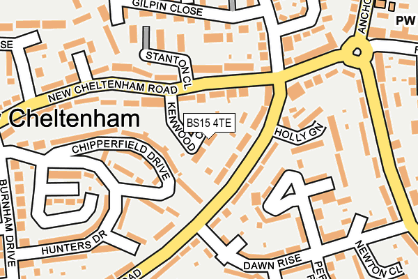BS15 4TE map - OS OpenMap – Local (Ordnance Survey) BS15 4TE map - OS OpenMap – Local (Ordnance Survey)