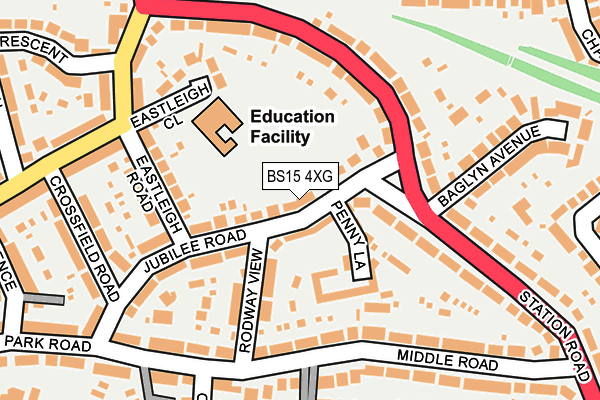 BS15 4XG map - OS OpenMap – Local (Ordnance Survey) BS15 4XG map - OS OpenMap – Local (Ordnance Survey)