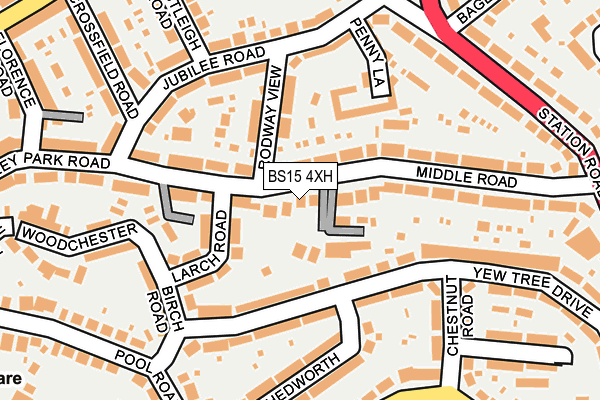 BS15 4XH map - OS OpenMap – Local (Ordnance Survey) BS15 4XH map - OS OpenMap – Local (Ordnance Survey)