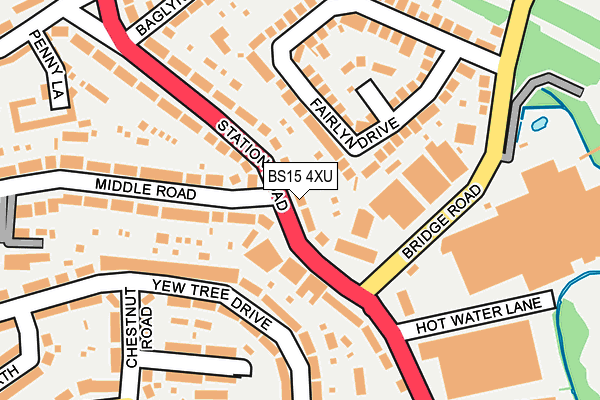 BS15 4XU map - OS OpenMap – Local (Ordnance Survey) BS15 4XU map - OS OpenMap – Local (Ordnance Survey)
