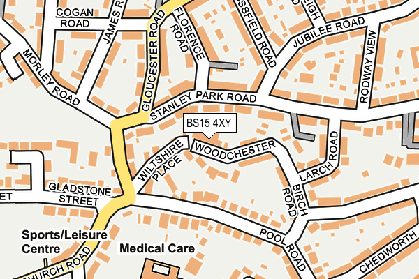 BS15 4XY map - OS OpenMap – Local (Ordnance Survey) BS15 4XY map - OS OpenMap – Local (Ordnance Survey)