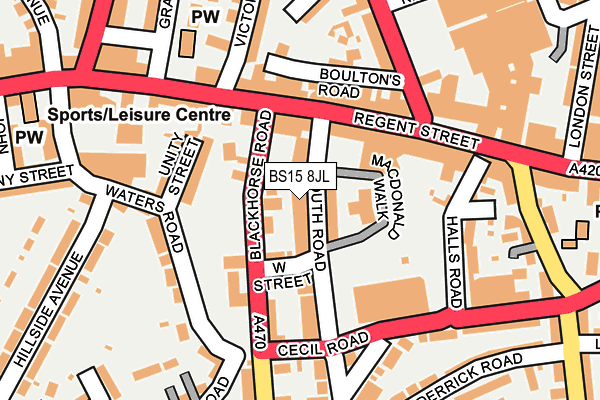 BS15 8JL map - OS OpenMap – Local (Ordnance Survey) BS15 8JL map - OS OpenMap – Local (Ordnance Survey)